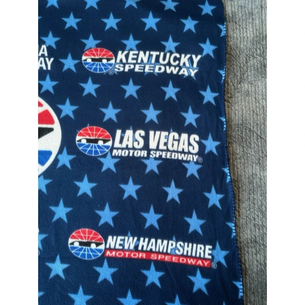 Fleece Throw Blanket Racing Motor Speedway Atlanta Bristol Sonoma Las Vegas NH